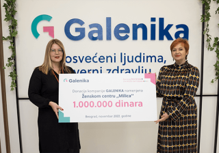 Galenika donirala sredstva ženskom centru “Milica” za podršku ženama u borbi protiv raka dojke