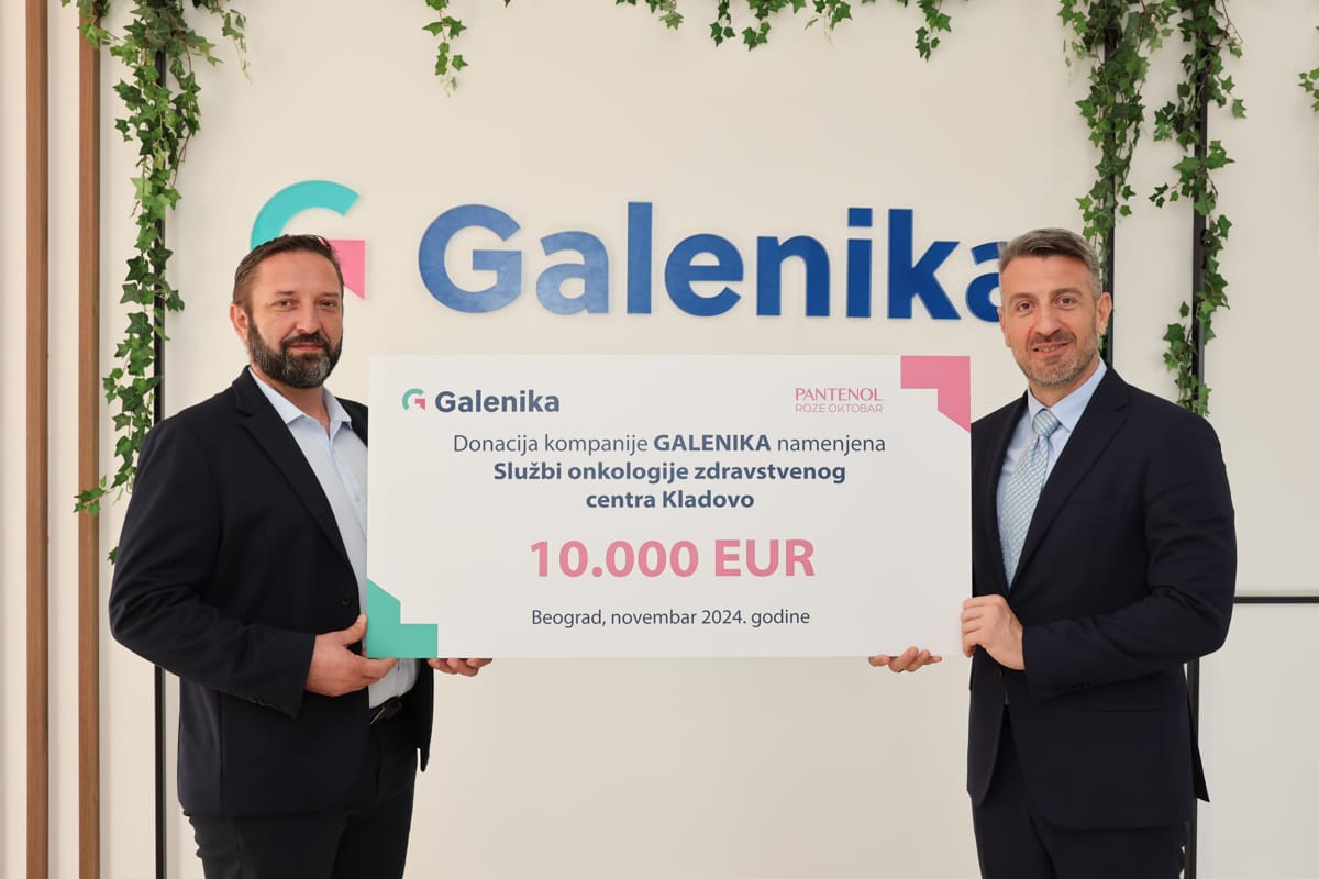 Galenika donirala sredstva službi onkologije zdravstvenog centra Kladovo